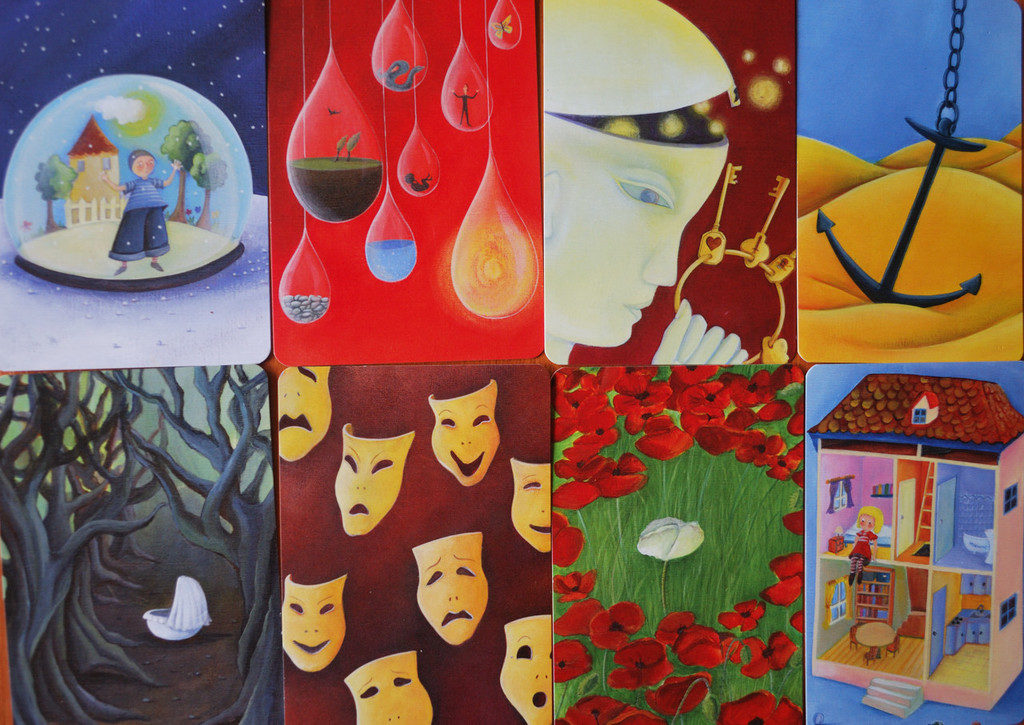Eight sample images from Dixit